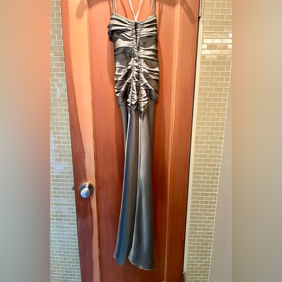 Shona Joy Ruched Bodice Luxe Dress Size 12 - Picture 3 of 7